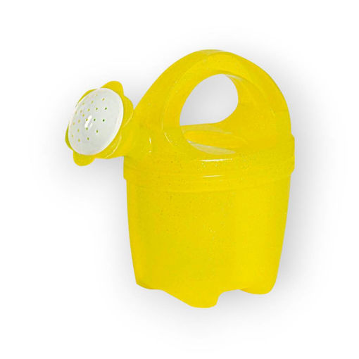 Picture of WATERING CAN LARGE TRANSPARENT YELLOW GLITTER